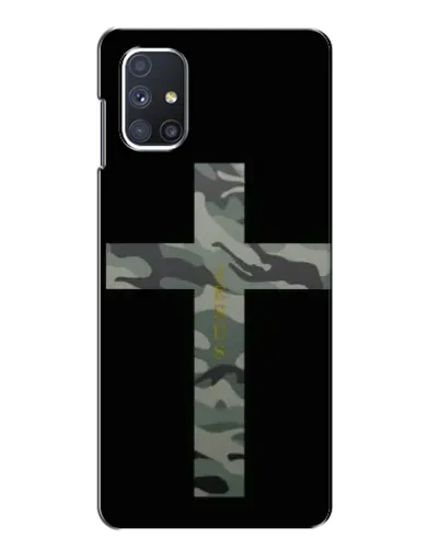 Чехол для Samsung Galaxy M51 с картинкой «Милитари Крест»