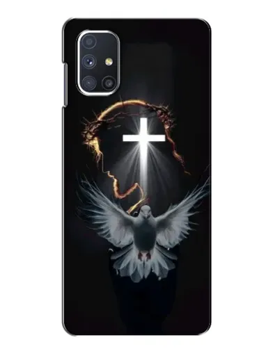 Чехол для Samsung Galaxy M51 с картинкой «Голубь и Свет»