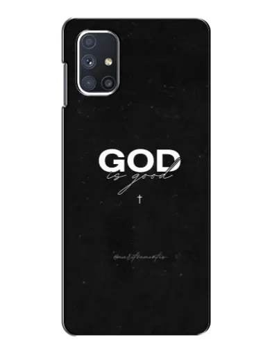 Чехол для Samsung Galaxy M51 с картинкой «GOD — Бог над всем»