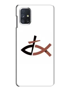 Чехол для Samsung Galaxy M51 с картинкой «Рыба и крест»