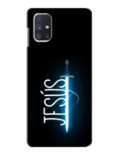 Чехол для Samsung Galaxy M51 с картинкой «Меч Духа Jesus»