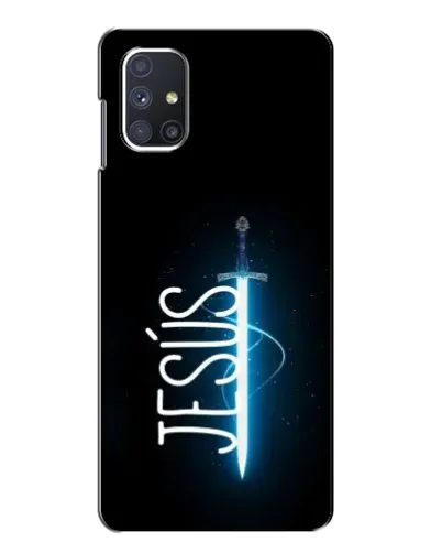 Чехол для Samsung Galaxy M51 с картинкой «Меч Духа Jesus»