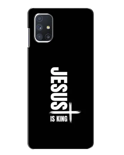 Чехол для Samsung Galaxy M51 с картинкой «Вертикаль веры Jesus»
