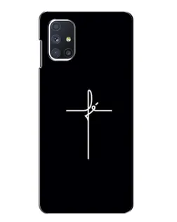 Чехол для Samsung Galaxy M51 с картинкой «Тонкий крест» Чехол для Samsung Galaxy M51 с картинкой «Тонкий крест»