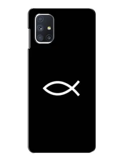 Чехол для Samsung Galaxy M51 с картинкой «Символ рыбы Jesus» Чехол для Samsung Galaxy M51 с картинкой «Символ рыбы Jesus»
