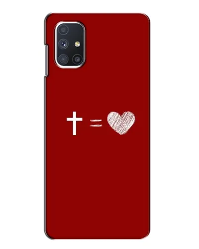 Чехол для Samsung Galaxy M51 с картинкой «Уравнение любви» Чехол для Samsung Galaxy M51 с картинкой «Уравнение любви»