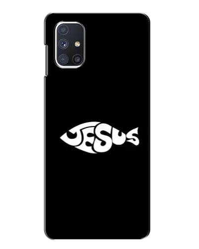 Чехол для Samsung Galaxy M51 с картинкой «Рыба Jesus» Чехол для Samsung Galaxy M51 с картинкой «Рыба Jesus»
