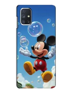 Чехол для Samsung Galaxy M51 с картинкой «Mickey и мыльные пузыри»