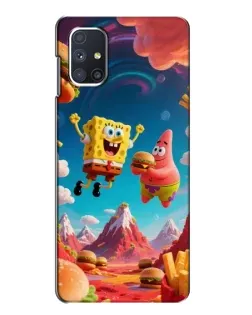 Чехол для Samsung Galaxy M51 с картинкой «Космический фастфуд»