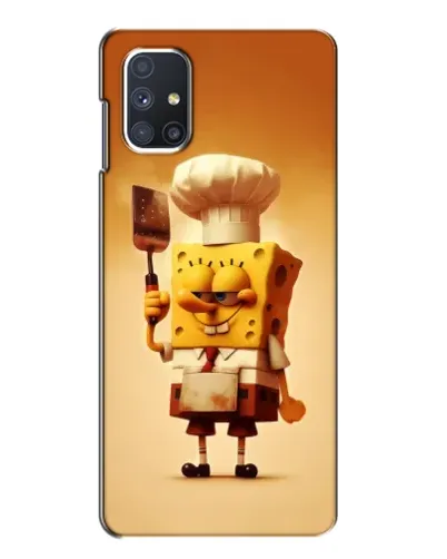 Чехол для Samsung Galaxy M51 с картинкой «Губка Боб повар»