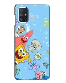 Чехол для Samsung Galaxy M51 с картинкой «Веселые пузырьки»
