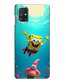 Чехол для Samsung Galaxy M51 с картинкой «Спанч Боб под водой» Чехол для Samsung Galaxy M51 с картинкой «Спанч Боб под водой»