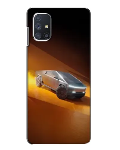 Чехол для Samsung Galaxy M51 с картинкой «Cybertruck в пустыне»