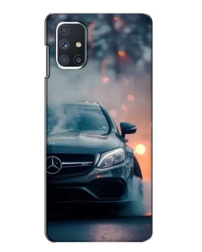 Чехол для Samsung Galaxy M51 с картинкой «Mercedes — ночной город» Чехол для Samsung Galaxy M51 с картинкой «Mercedes — ночной город»