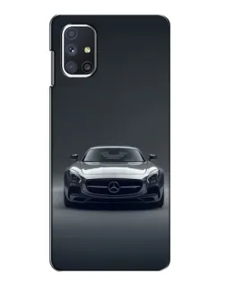 Чехол для Samsung Galaxy M51 с картинкой «Mercedes на черном»