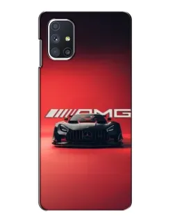 Чехол для Samsung Galaxy M51 с картинкой «Mercedes AMG — красная линия»