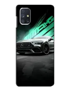 Чехол для Samsung Galaxy M51 с картинкой «Темный Mercedes AMG»