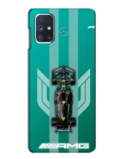 Чехол для Samsung Galaxy M51 с картинкой «Mercedes AMG Petronas»