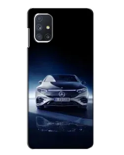 Чехол для Samsung Galaxy M51 с картинкой «Ночной Mercedes EQ»