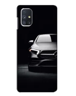 Чехол для Samsung Galaxy M51 с картинкой «Свет фар Mercedes»
