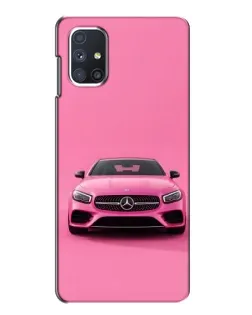 Чехол для Samsung Galaxy M51 с картинкой «Розовый Mercedes AMG»