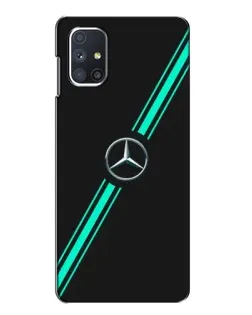 Чехол для Samsung Galaxy M51 с картинкой «Спортивные линии Mercedes»