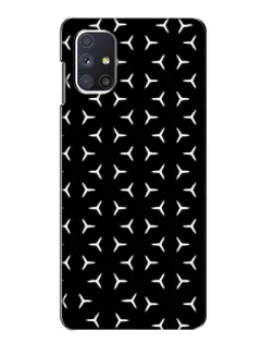 Чехол для Samsung Galaxy M51 с картинкой «Mercedes паттерн звезд»