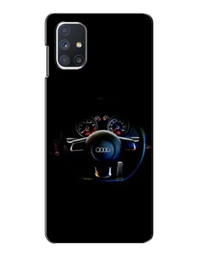 Чехол для Samsung Galaxy M51 с картинкой «Салон Audi — руль»