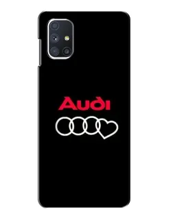 Чехол для Samsung Galaxy M51 с картинкой «Логотип Audi Heart»