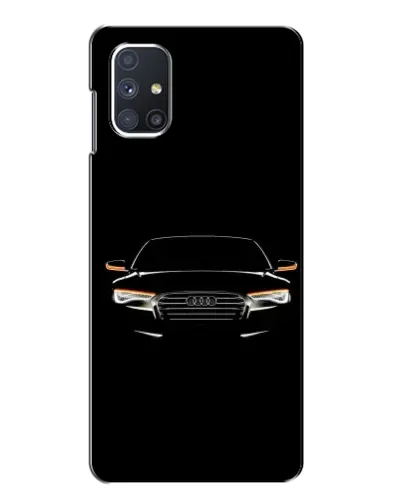 Чехол для Samsung Galaxy M51 с картинкой «Audi — ночной контур»