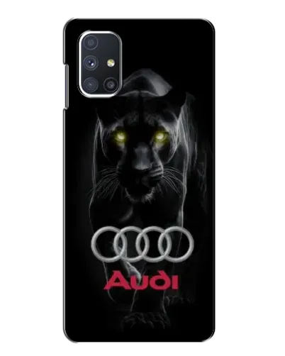 Чехол для Samsung Galaxy M51 с картинкой «Пантера и Audi»