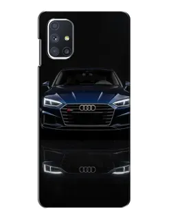Чехол для Samsung Galaxy M51 с картинкой «Audi — ночное отражение»