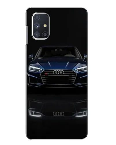 Чехол для Samsung Galaxy M51 с картинкой «Audi — ночное отражение»