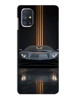 Чехол для Samsung Galaxy M51 с картинкой «Lamborghini золотые линии» Чехол для Samsung Galaxy M51 с картинкой «Lamborghini золотые линии»