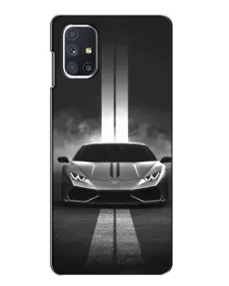Чехол для Samsung Galaxy M51 с картинкой «Lamborghini симметрия дорог» Чехол для Samsung Galaxy M51 с картинкой «Lamborghini симметрия дорог»
