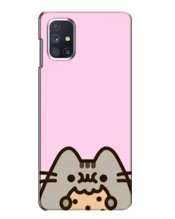 Чехол для Samsung Galaxy M51 с картинкой «Pusheen и печенье»