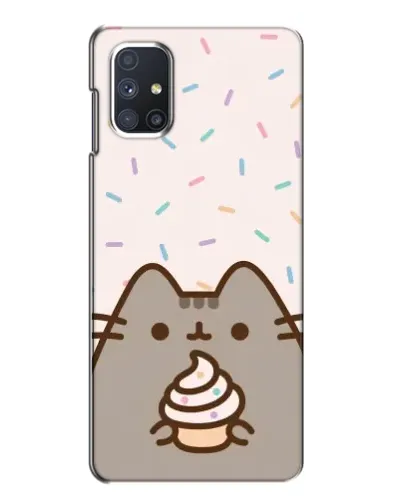 Чехол для Samsung Galaxy M51 с картинкой «Пушин с кексом»