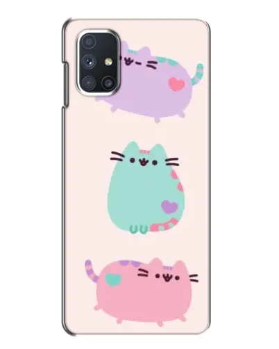 Чехол для Samsung Galaxy M51 с картинкой «Pusheen трио»