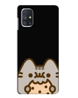 Чехол для Samsung Galaxy M51 с картинкой «Пушин на черном»