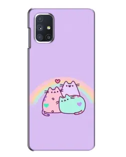 Чехол для Samsung Galaxy M51 с картинкой «Радужные Пушины»