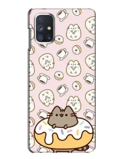 Чехол для Samsung Galaxy M51 с картинкой «Пушин на пончике»