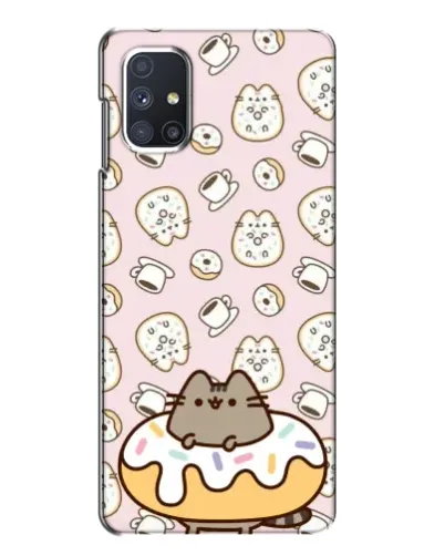 Чехол для Samsung Galaxy M51 с картинкой «Пушин на пончике»
