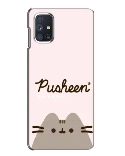 Чехол для Samsung Galaxy M51 с картинкой «Pusheen логотип»