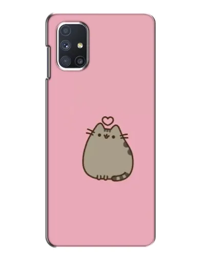 Чехол для Samsung Galaxy M51 с картинкой «Pusheen сердце»