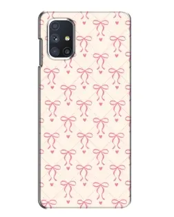 Чехол для Samsung Galaxy M51 с картинкой «Розовые бантики Coquette»