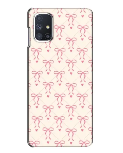 Чехол для Samsung Galaxy M51 с картинкой «Розовые бантики Coquette»
