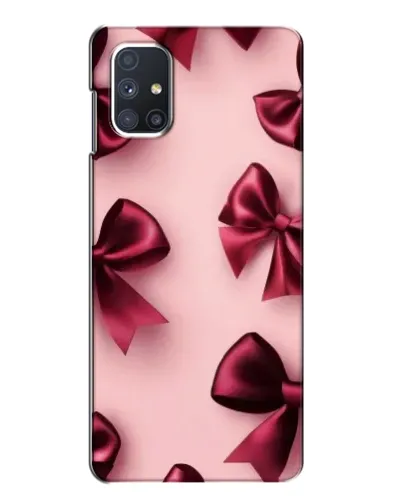 Чехол для Samsung Galaxy M51 с картинкой «Бордовый атлас»
