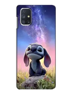 Чехол для Samsung Galaxy M51 с картинкой «Стич на рассвете»