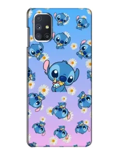 Чехол для Samsung Galaxy M51 с картинкой «Паттерн со Стичем»