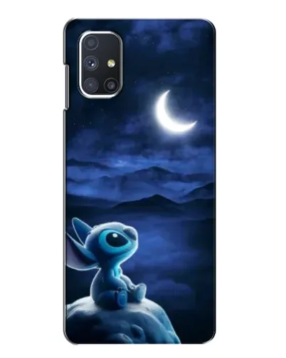 Чехол для Samsung Galaxy M51 с картинкой «Лунная ночь Стича»